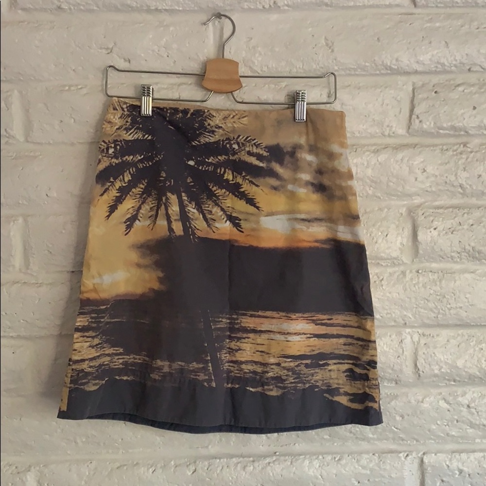 Anthropologie Sunset Mini Skirt